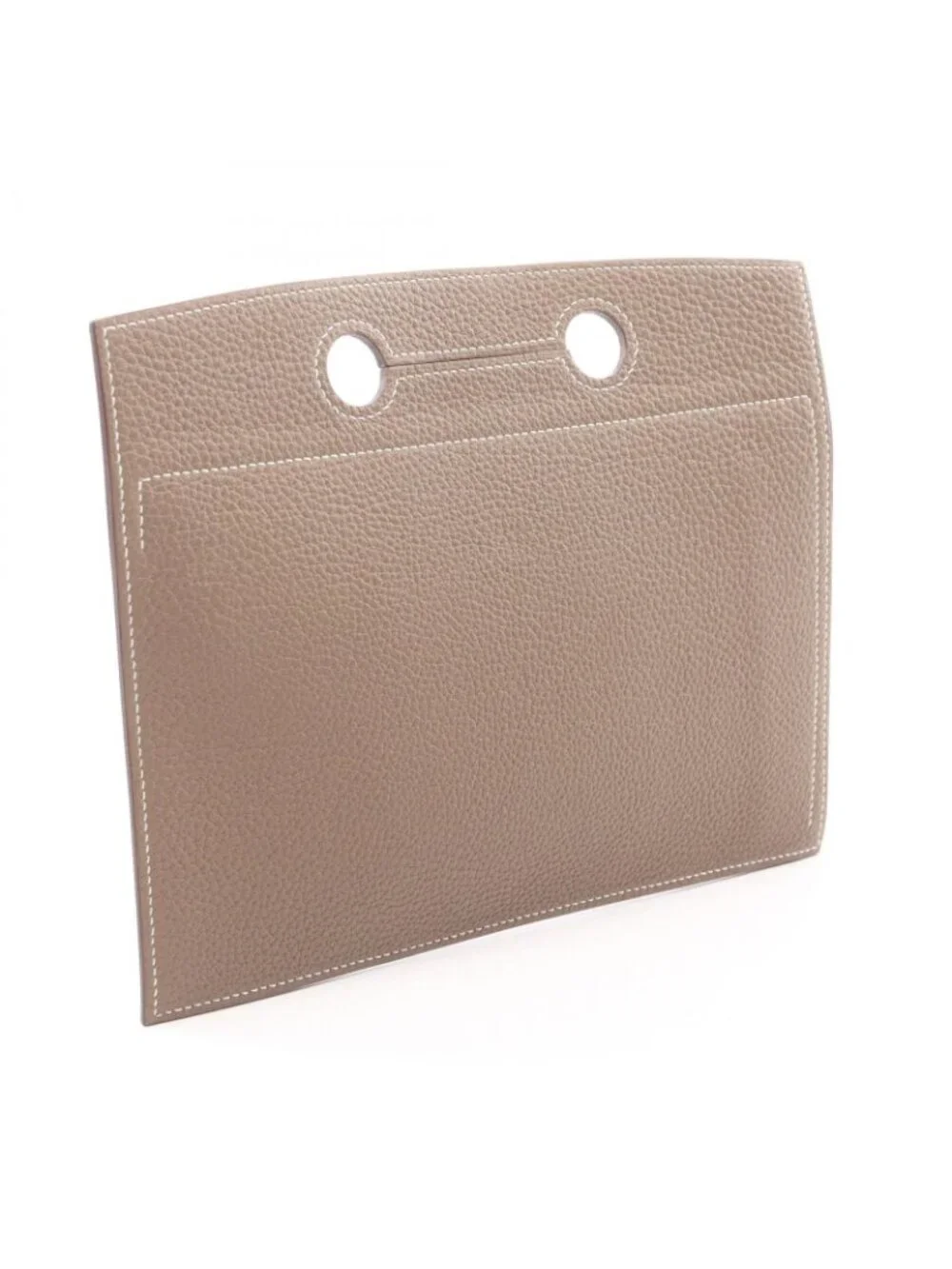 Hermes Pouch Back Pocket Etoupe Leather